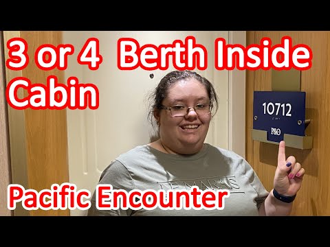 Pacific Encounter 3 or 4 Bed Inside Cabin Tour - Cabin 10712 is Available as a 2, 3 or 4 Berth Cabin Video Thumbnail