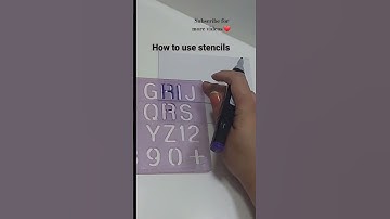How to write ✍ using stencils 👍#shorts #shortvideo #stencil #short #tutorial #youtubeshorts #tiktok