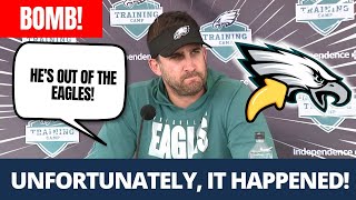 💥LAST MINUTE! UNFORTUNATELY, HAD TO SAY GOODBYE! FANS IN TEARS! NEWS FROM THE PHILADELPHIA EAGLES!