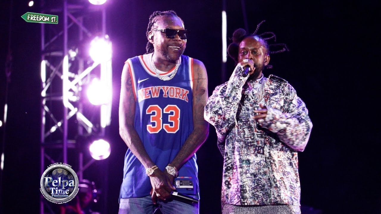 VYBZ KARTEL celebrates with POPCAAN and BOUNTY KILLA AT FREEDOM