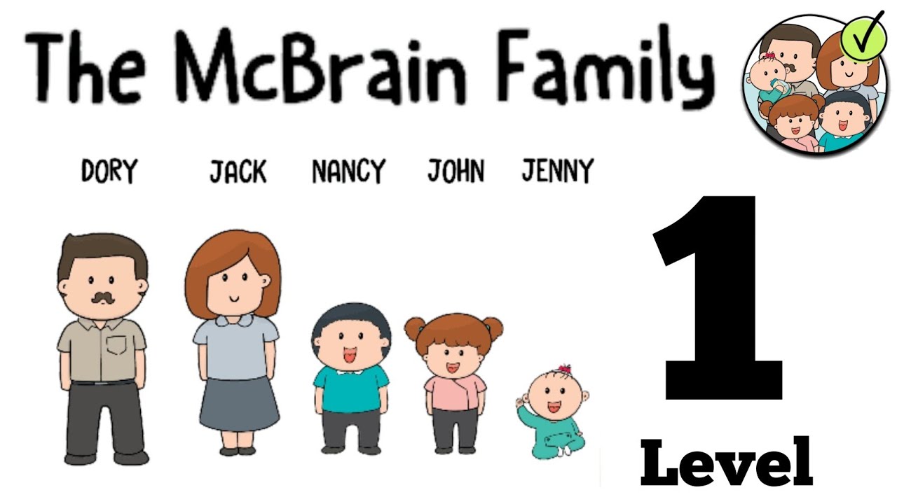 Brain Test 2: Tricky Stories - The Mcbrain Family Level 1 Walkthrough