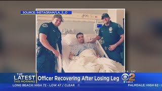 LAPD Officer Lost Leg In Crash That Shut Down 405 Freeway