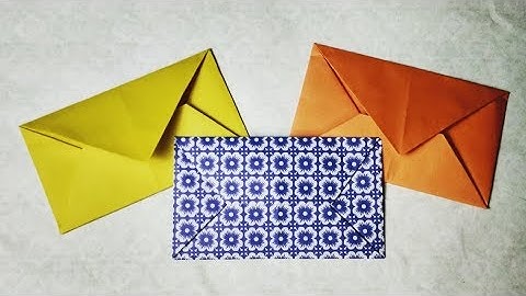 How To Make Envelope - Easy Origami Paper Envelope Tutorial Without Glue or Tape