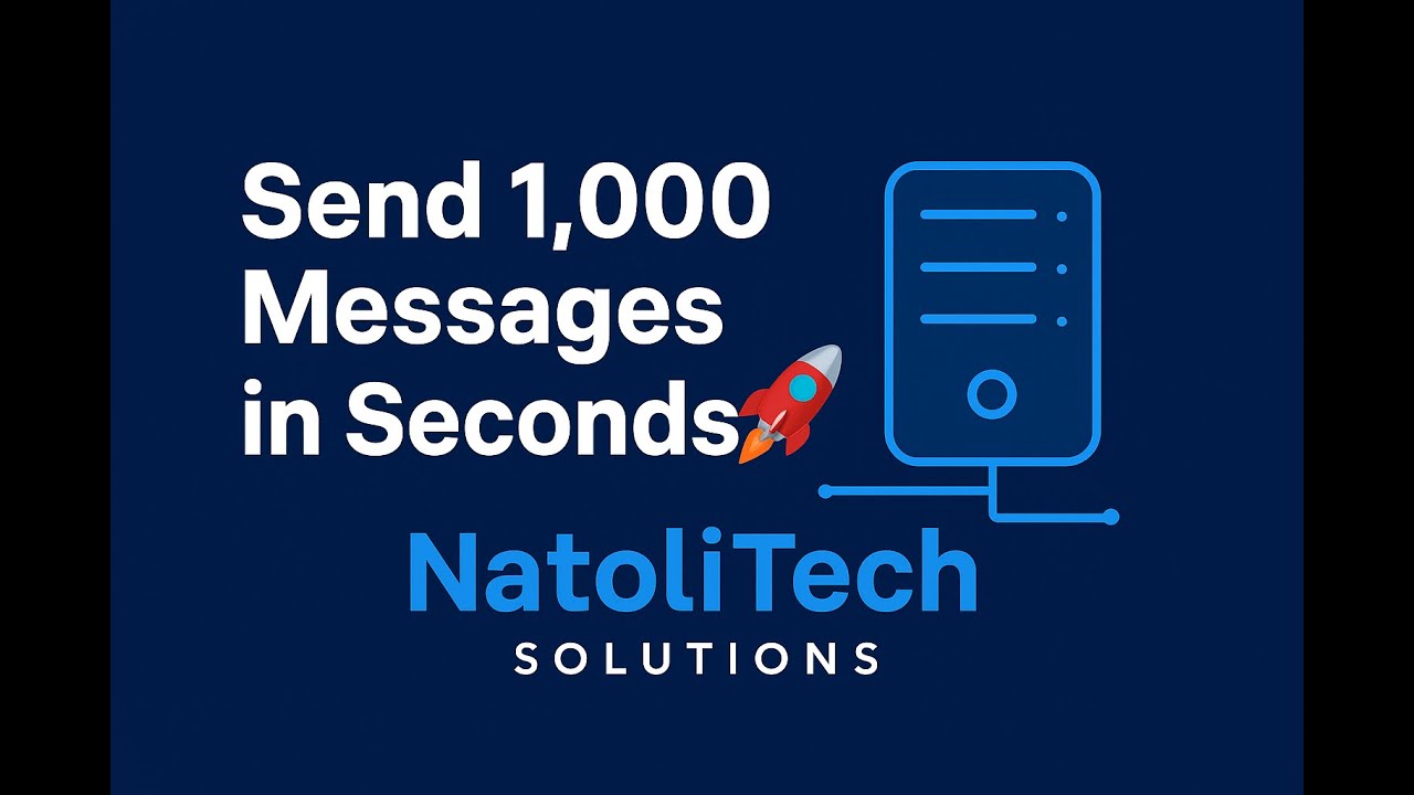 1000 Message Send 1,000 Messages in Seconds! with Bulk SMS and SMS API - YouTube