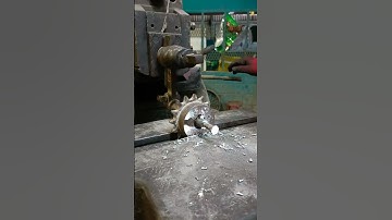 Shaping of keyway in toothed sprocket #shorts #youtubeshorts