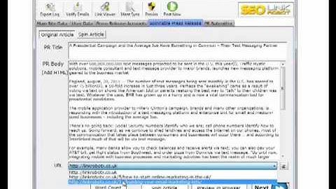 Backlink Software - Easy Seo Press Release Submitter