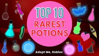 Top 10 RAREST POTIONS Trading Value in Roblox Adopt me!