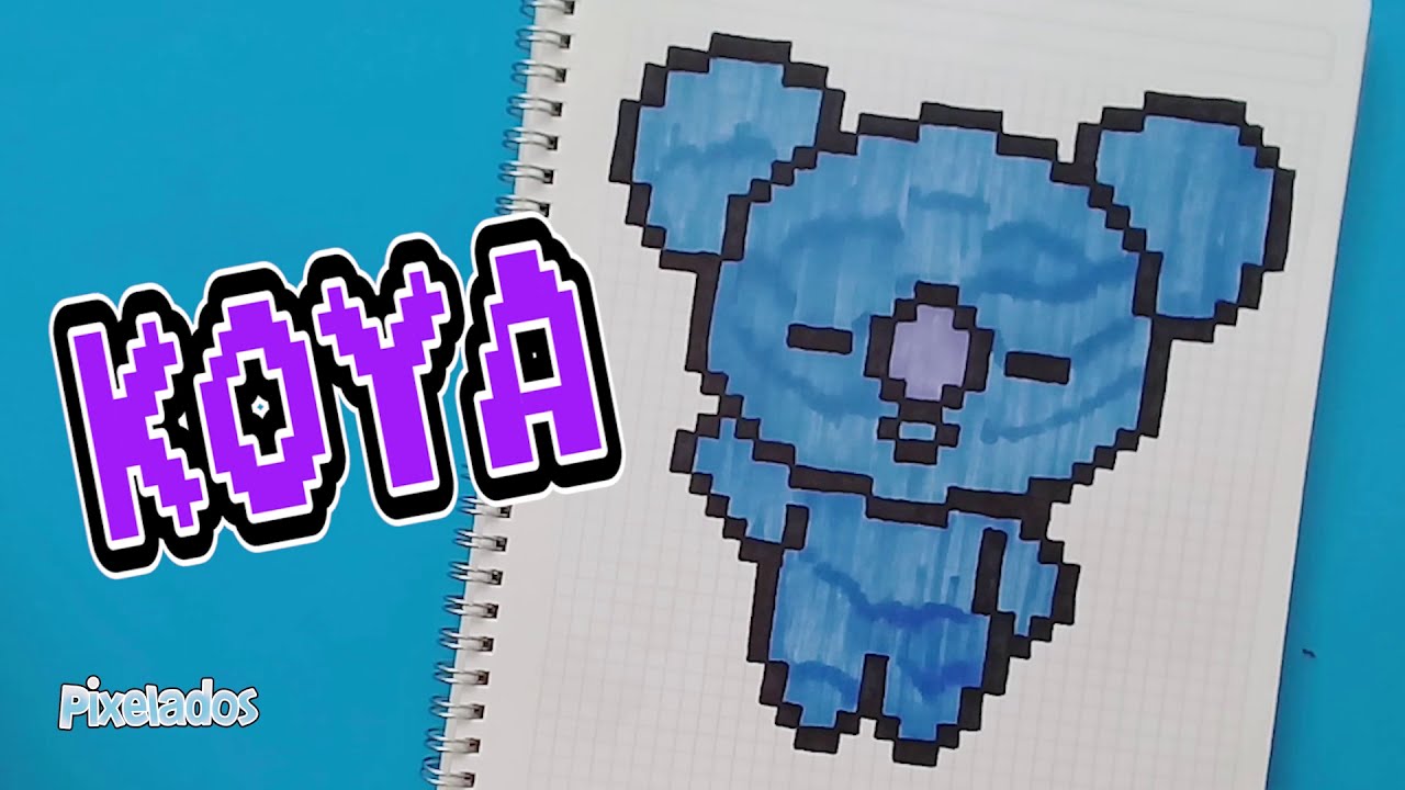 KOYA de BT21 PIXEL ART - PIXELADOS - thptnganamst.edu.vn