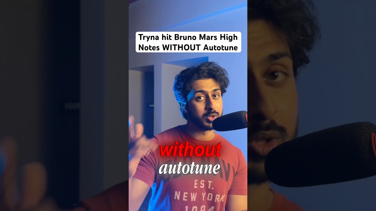 Tryna hit Bruno Mars High notes WITHOUT Autotune!