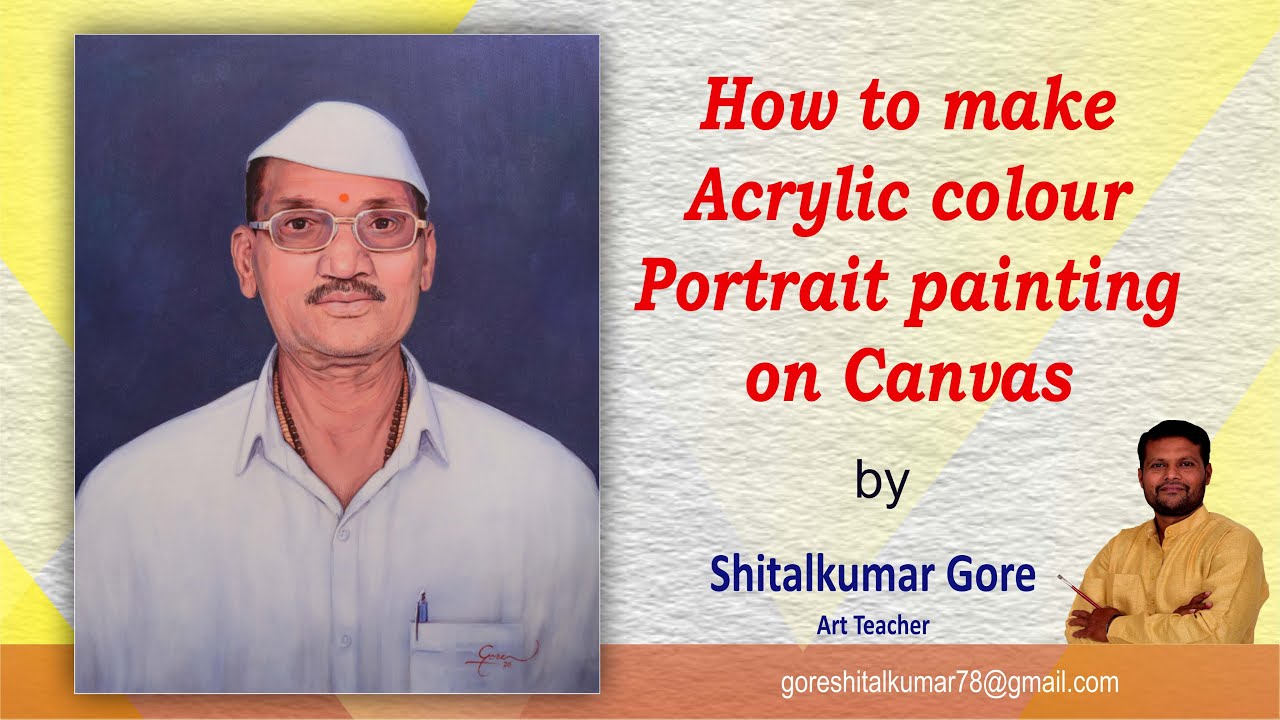 How To Make Acrylic Portrait Tutorial On Canvas By Art Master Gore How how-to-make-acrylic-portrait-tutorial-on-canvas-by-art-master-gore-how