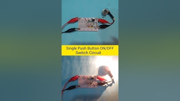 How to make Single Push ON/OFF Switch Circuit Breadboard projects | #vairalShort #Shorts #shortsfeed