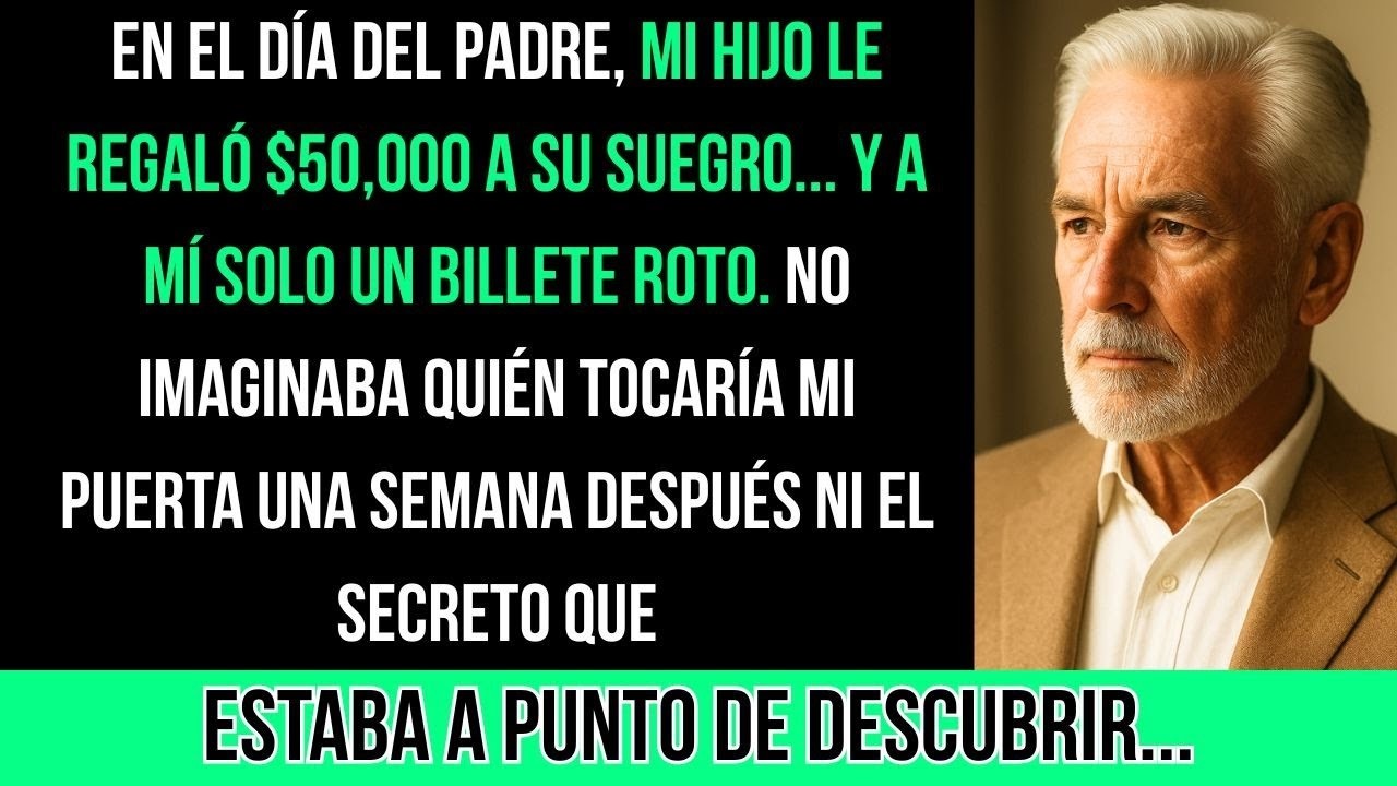 En El Día Del Padre, Mi Hijo Le Regaló $50,000 A Su Suegro… Y A Mí Me Lanzó Un Billete Roto