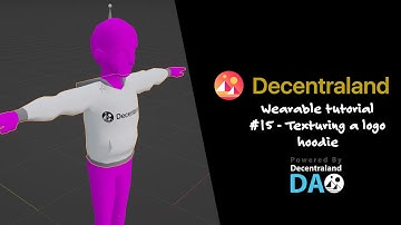 How to make Decentraland Wearables / How to Texture a Hoodie / Tutorial 15