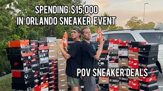 SPENDING $15k AT ORLANDO SNEAKER CONVENTION | CRAZY GUY GETS KICKED OUT!