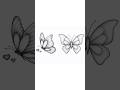 Amazing Butterfly Art Idea 🎨 #shorts#butterflydrawing