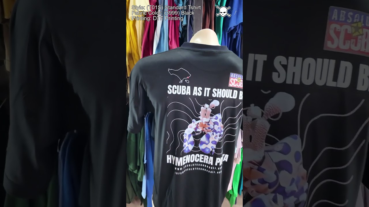 (3999) Black (T01S) Standard Tshirt Custom Design Ondemand DTF Printing Best Quality Tshirt in Bali