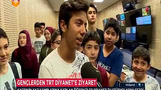 Tdv Kagem Yaz Okulu Öğrencilerinden Trt Di̇yanete Ziyaret Diyanet Tv