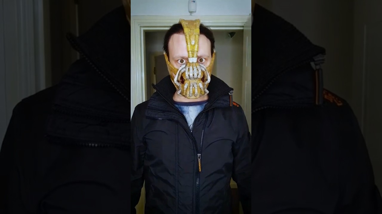 I Made Bane Mask With A Cardboard Box! 