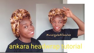 how to tie simple headwrap by yourself