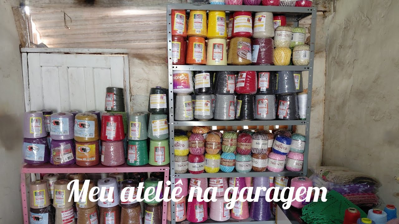 🎴vem ver meu ateliê na garagem como está 😍