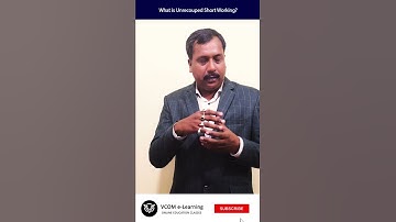What is Unrecouped Short Working? - #shortvideo #financialaccounting  -Video@19  #moneymarketing
