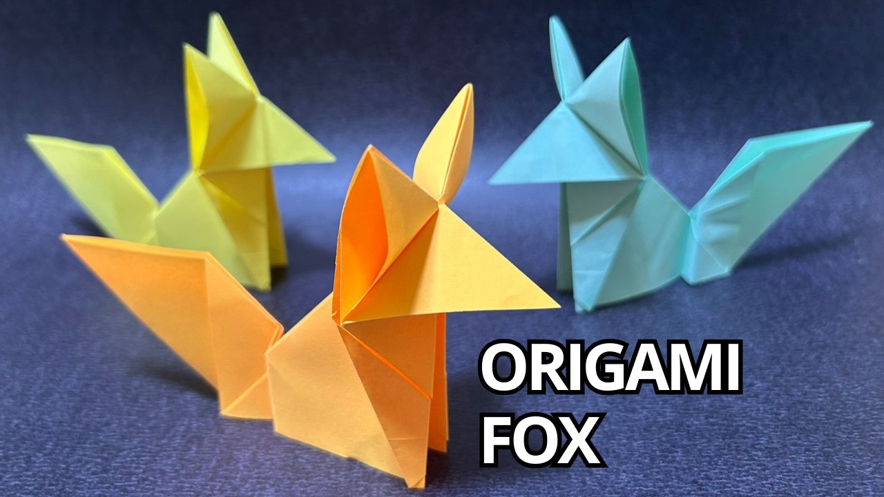 Origami Fox. | Fox Origami Tutorial. How to Make an Easy origami Fox ...