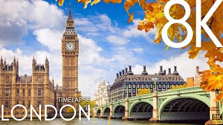 London 🇬🇧 Timelapse (2024) 8K ULTRA HD - Travel Video