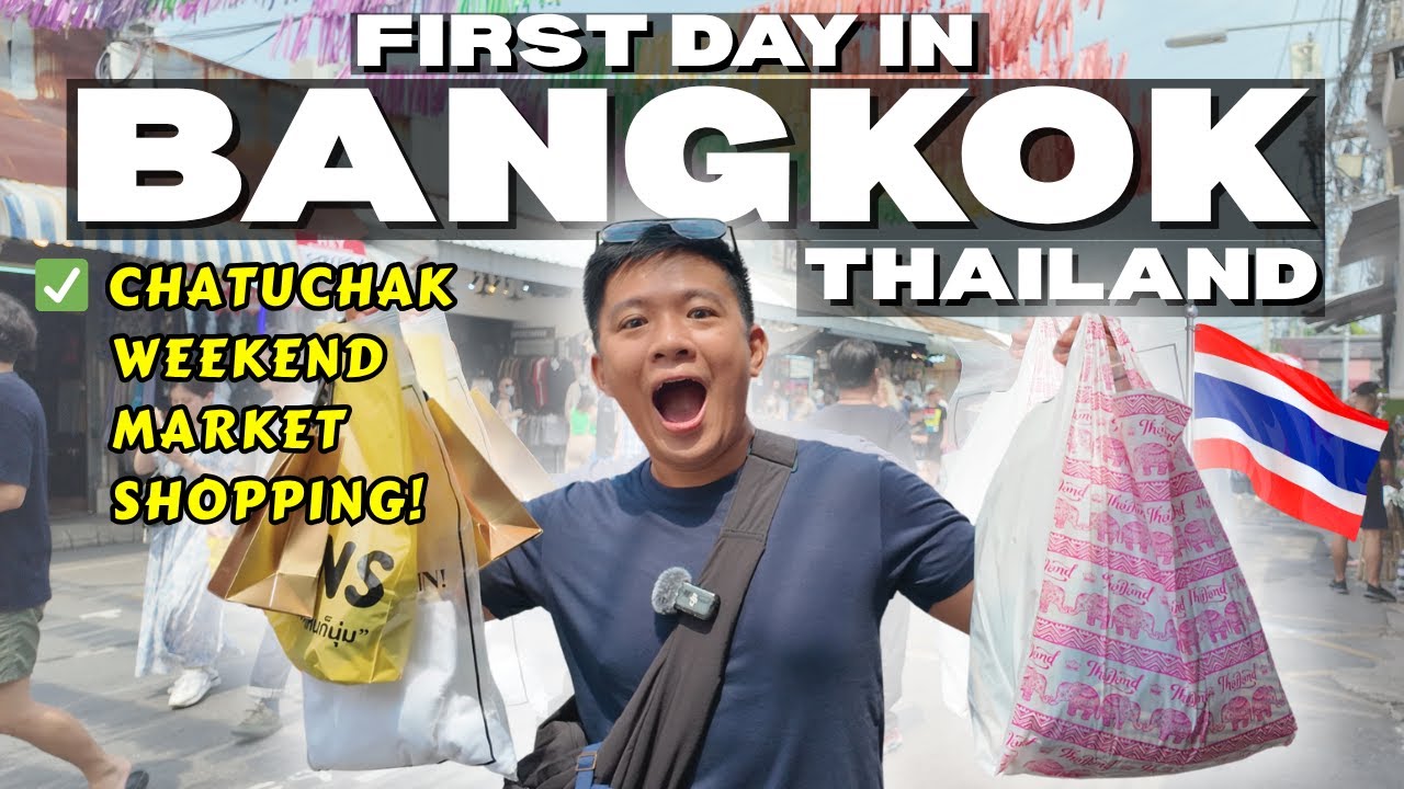 FIRST DAY in BANGKOK 🇹🇭 SHOPPING at CHATUCHAK WEEKEND MARKET + FOODTRIP ✨ WANDER J