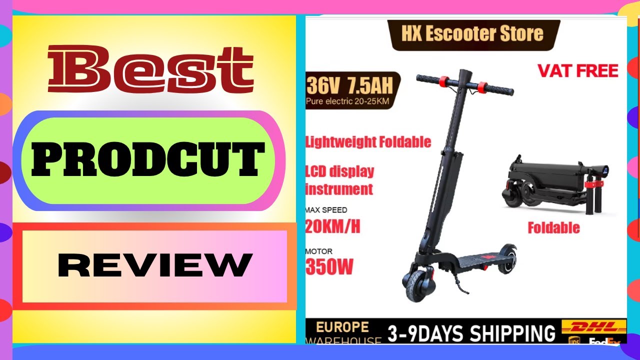 HX X6 Electric Scooter Adult 350W 7.5AH 36V 25KM/H Foldable Electric Kick E Scooter
