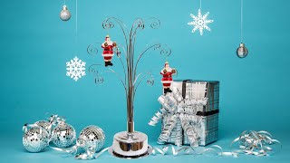 Ornament Display Tree Metal Christmas Rotating Stand Hohiya