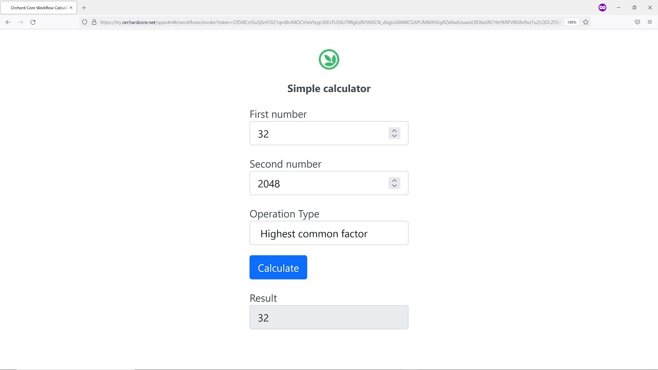 How to create simple calculator app using Orchard Core Workflows - YouTube