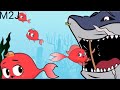 السمكة الحمراء وعصابة القرش الجزء 2-قصص للطفال -قصص قبل النوم للاطفال-رسوم متحركه-افلام كارتونM2J