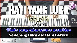 HATI YANG LUKA - Meggi Z | Karaoke Dangdut Korg Pa3x (Chord&Lirik) Nada Cowok