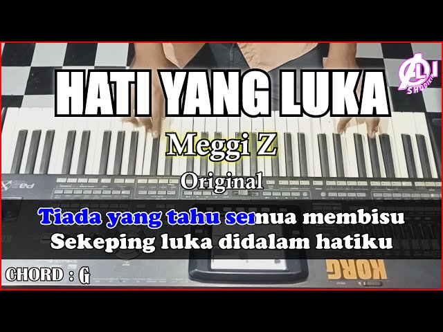 HATI YANG LUKA - Meggi Z | Karaoke Dangdut Korg Pa3x (Chord&Lirik) Nada Cowok class=