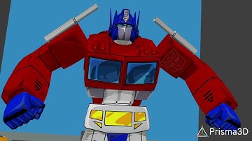 Prisma 3d Optimus Prime Test