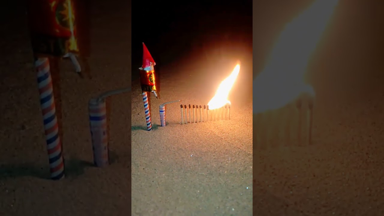 Rocket 🚀 Matchstick Chain Reaction Domino Amazing Experiment 😱 