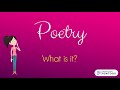 Understanding Poetry