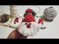 Поделки из ниток / Интересные игрушки на ёлку / Santa Claus from thread / Christmas decor