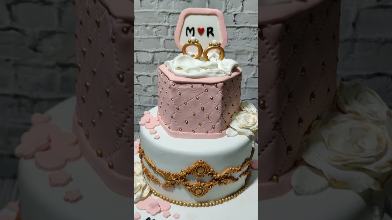 engagement ring 💍 ceremony theme cake 🎂