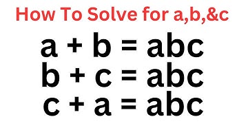 A Beautiful Math Olympiad Question | Algebra Problem | Fast Trick!!!