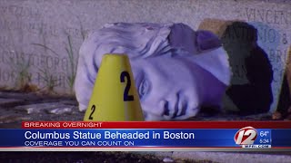 Christopher Columbus statue beheaded in Boston