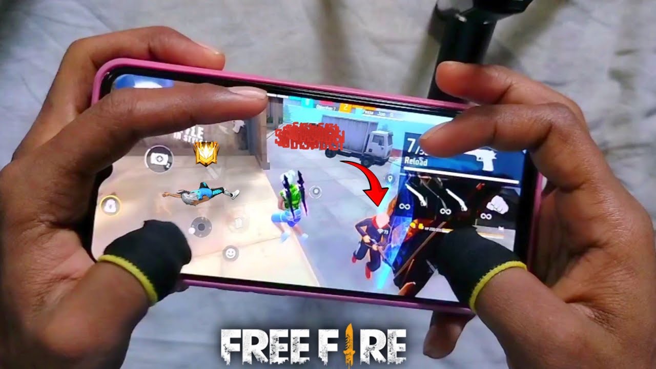 3 Finger Custom Hud 3 Finger Setting M1887 Onetap Headshot Fast Gloowall Free Fire Hand-cam Gameplay