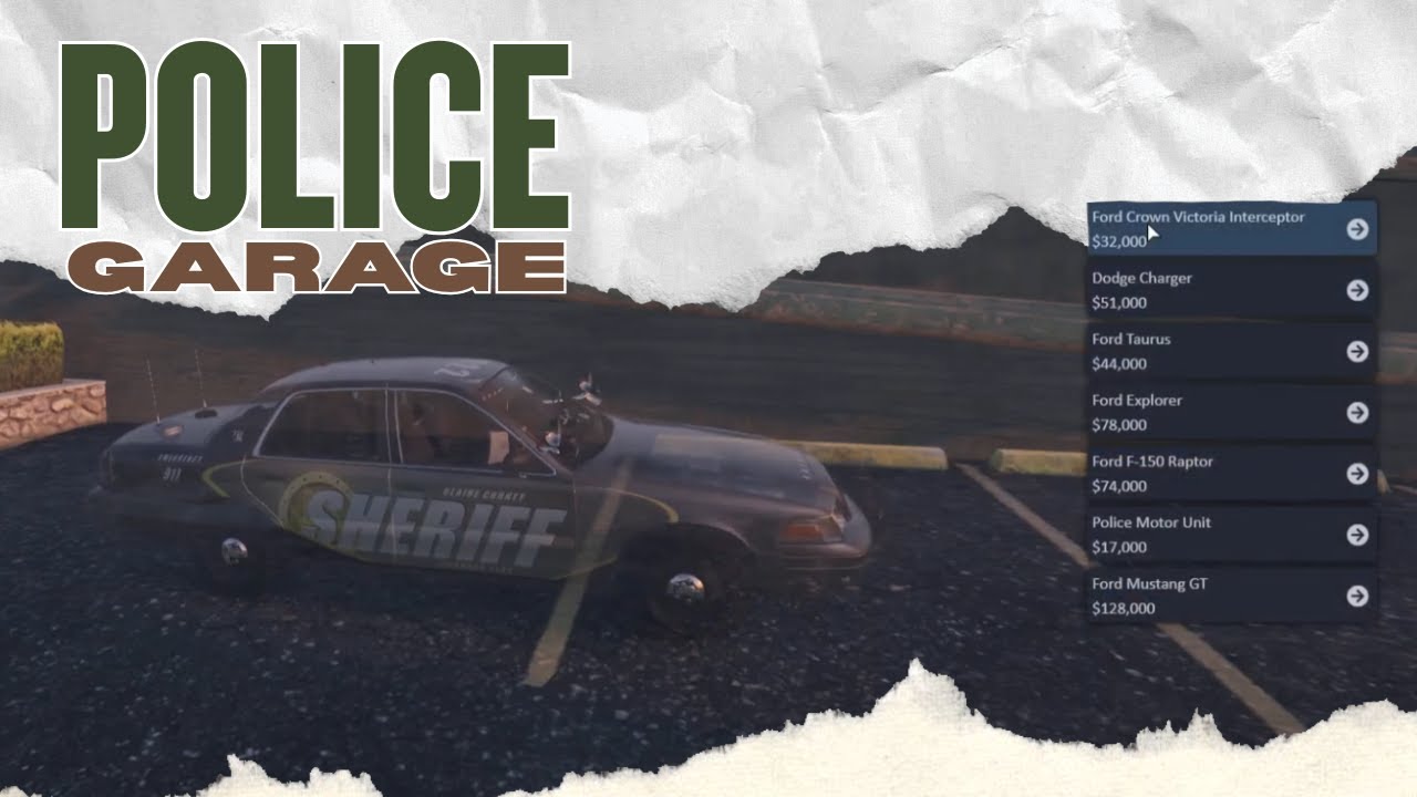 [QBCore] | Qbcore Police Garage Script – Police Vehicle Spawning ...