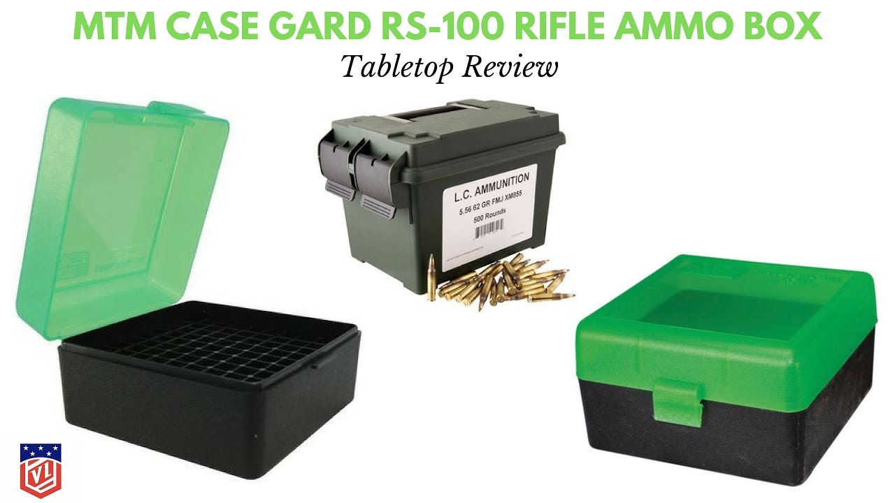 MTM CASE-GARD RS-100 100rd Small Ammo Box RS10024