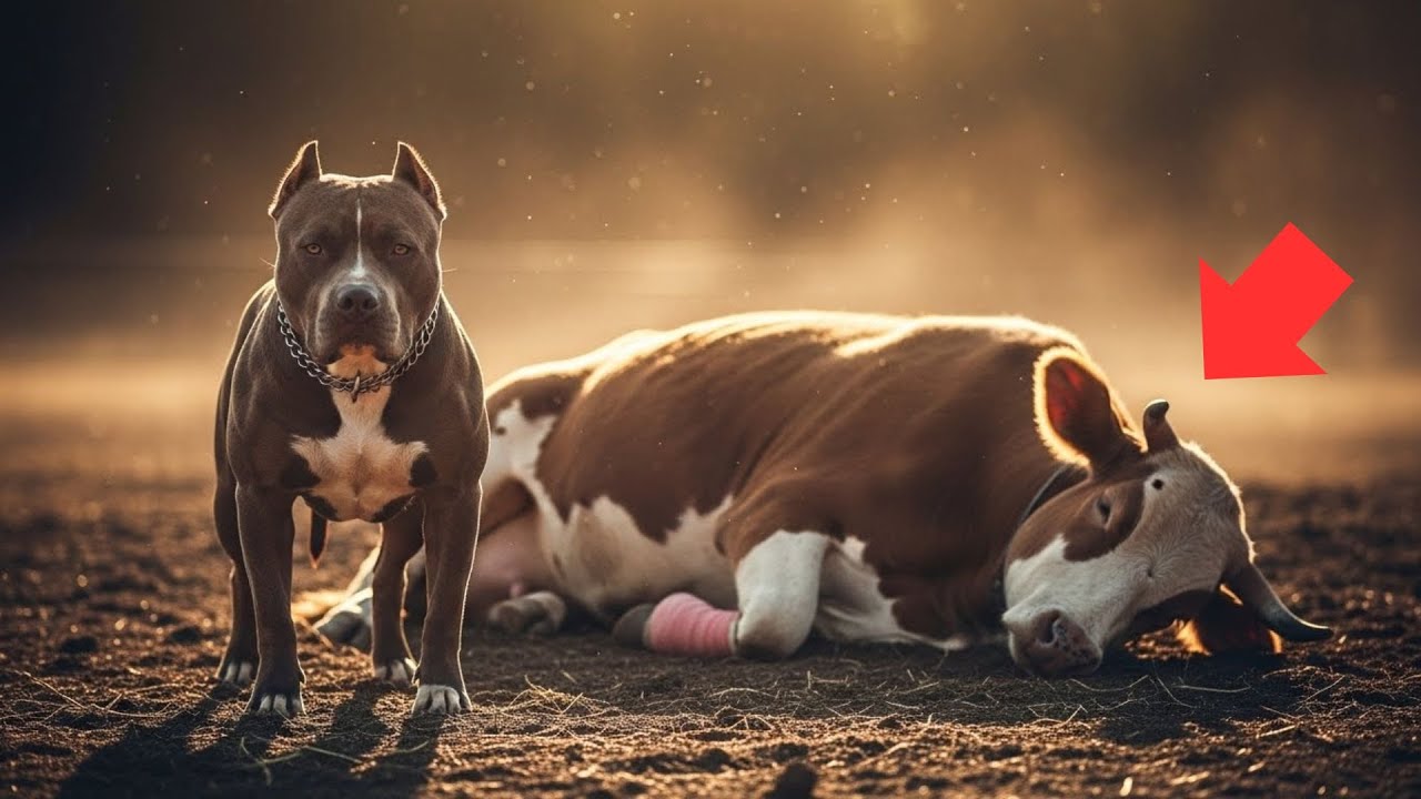 Los Dueños de la Hacienda Dejaron a la Vaca Para Morir — Lo Que Hizo Este Pit Bull Lo Cambió Todo