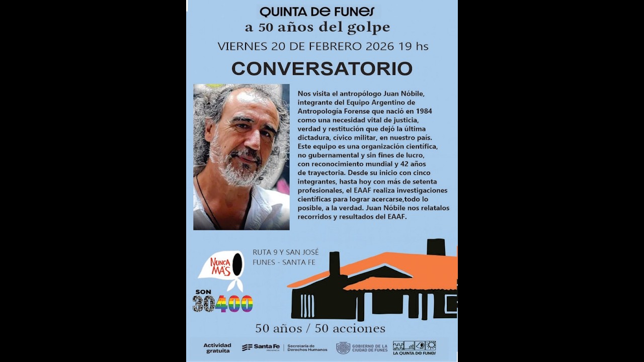 JUAN NÓBILE EN LA QUINTA DE FUNES ESPACIO DE MEMORIA