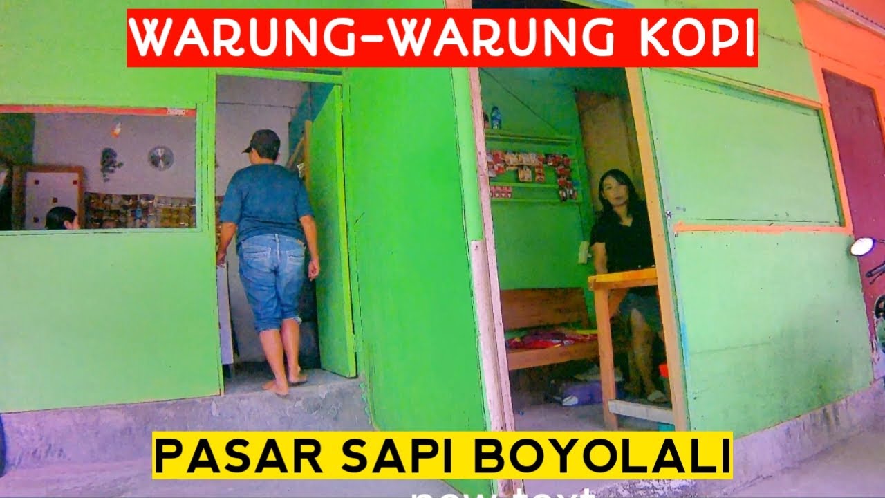 𝘽𝙊𝙔𝙊𝙇𝘼𝙇𝙄,❗Warung-warung kopi di pasar sapi Jelok Boyolali