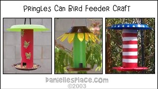 How to make a bird feeder out of a Pringle