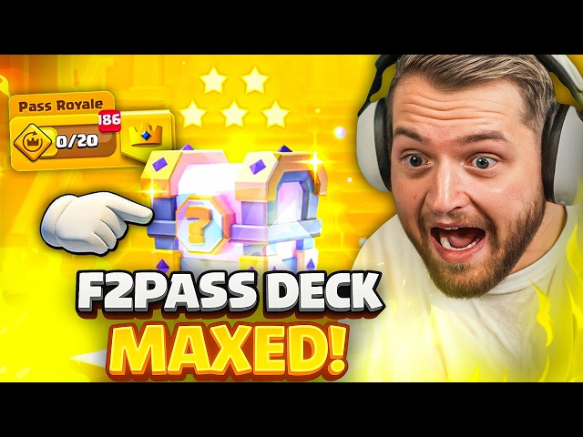 ⭐🤯XXXL Pass OPENING & DECK gemaxed! - GRÖßTER Clash Royale F2Pass MOMENT!