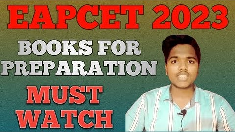 BOOKS REQUIRED FOR EAMCET 2023 PREPARATION | EAMCET 2023 PREPARATION STRATEGY | AP & TS EAMCET 2023